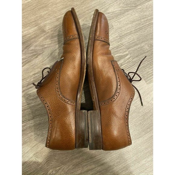 Gucci Cognac Brown Oxford Men\'s Dress Shoes EU 41. main image 10